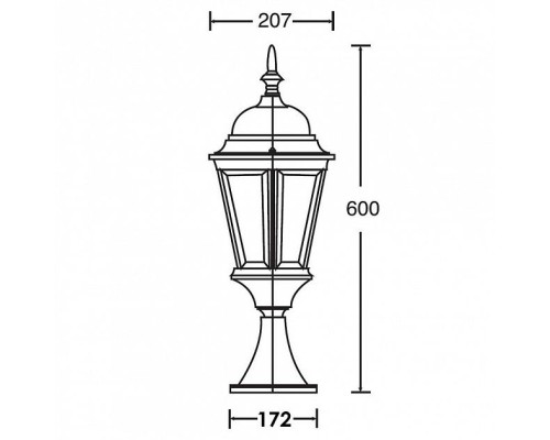 Наземный фонарь  91404L Gb Oasis Light
