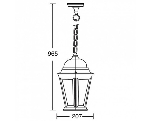 Уличный светильник подвесной  91405L Bl Oasis Light