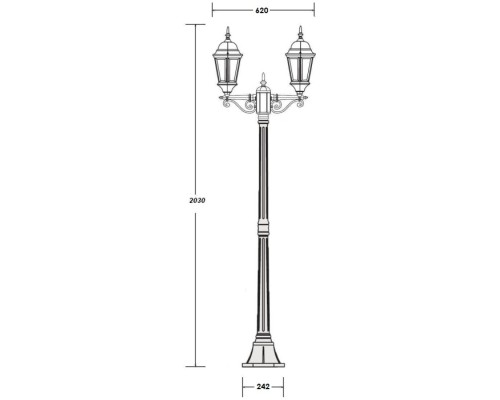 Наземный фонарь ASTORIA 2 91408LA Gb Oasis Light