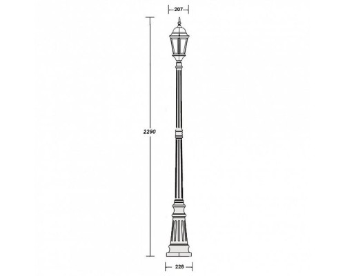 Наземный фонарь  91409L Gb Oasis Light