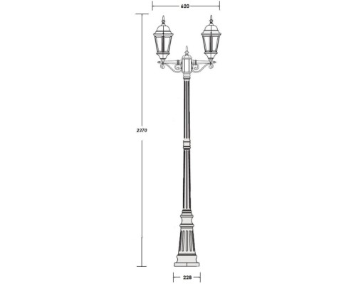 Наземный фонарь ASTORIA 2 91409LA Gb Oasis Light