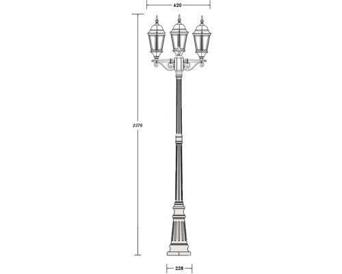 Наземный фонарь ASTORIA 2 91409LB Gb Oasis Light