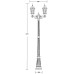 Наземный фонарь ASTORIA 2M 91409MA Gb ромб Oasis Light