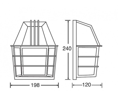 Настенный фонарь уличный  91434 Bl Oasis Light