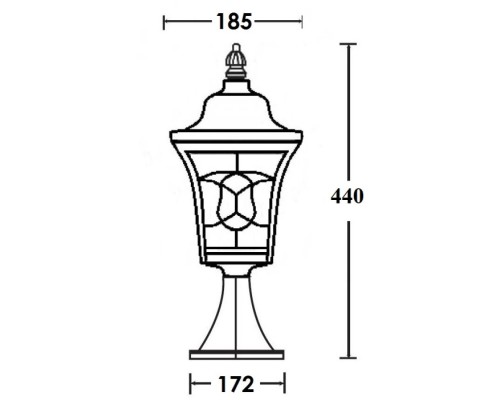 Наземный фонарь VENECIA 2S 91804S Bl Oasis Light