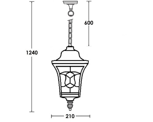 Уличный светильник подвесной VENECIA 2L 91805L Bl Oasis Light