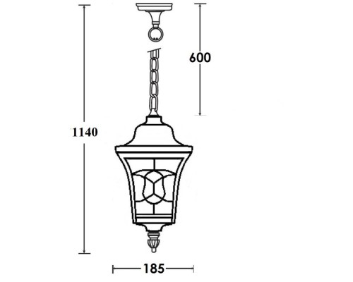 Уличный светильник подвесной VENECIA 2S 91805S Bl Oasis Light