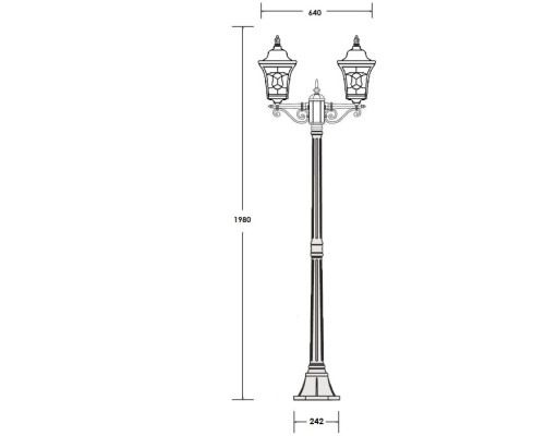 Наземный фонарь VENECIA 2L 91808LA Bl Oasis Light