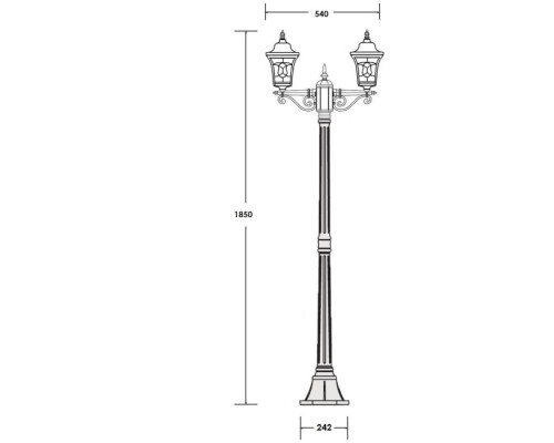 Наземный фонарь VENECIA 2S 91808SA Bl Oasis Light