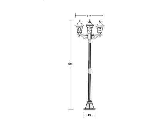 Наземный фонарь VENECIA 2S 91808SB Bl Oasis Light