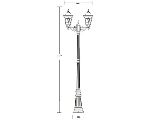 Наземный фонарь VENECIA 2L 91809LA Bl Oasis Light