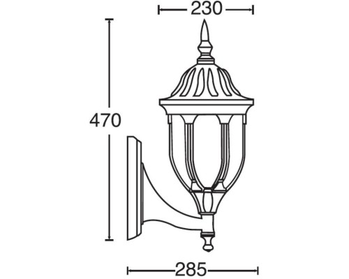 Настенный фонарь уличный GENUYA 92101/04 Bl Oasis Light