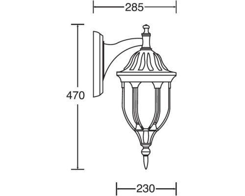 Настенный фонарь уличный GENUYA 92102/04 Bl Oasis Light