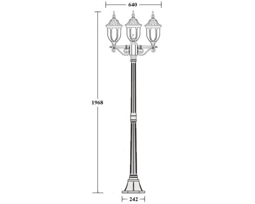 Наземный фонарь GENUYA 92108B Bl Oasis Light