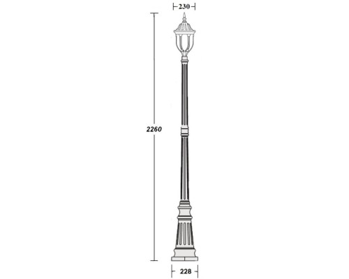 Наземный фонарь  92109 Bl Oasis Light