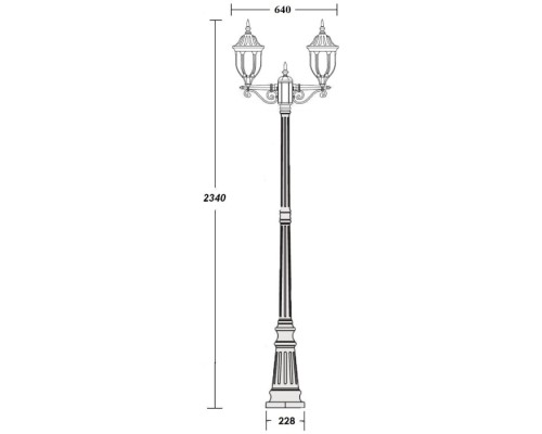 Наземный фонарь GENUYA 92109A Bl Oasis Light