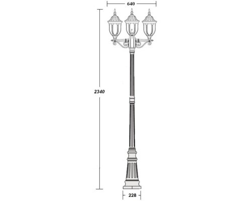 Наземный фонарь GENUYA 92109B Bl Oasis Light