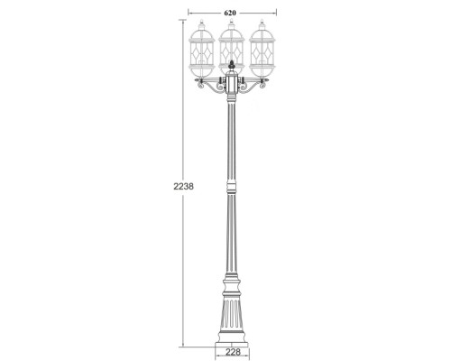 Наземный фонарь  92609B Bl Oasis Light
