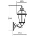 Настенный фонарь уличный ROMA L 95201L/15 Bl Oasis Light