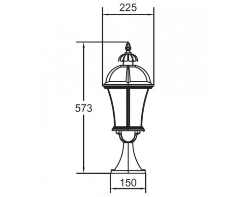 Наземный фонарь  95204L Bl Oasis Light