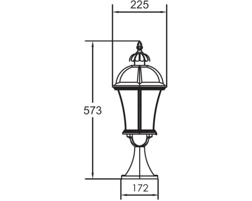 Наземный фонарь ROMA L 95204L W Oasis Light
