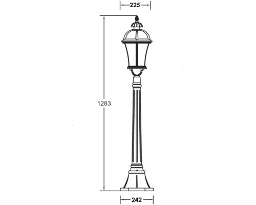 Наземный фонарь ROMA L 95207L W Oasis Light