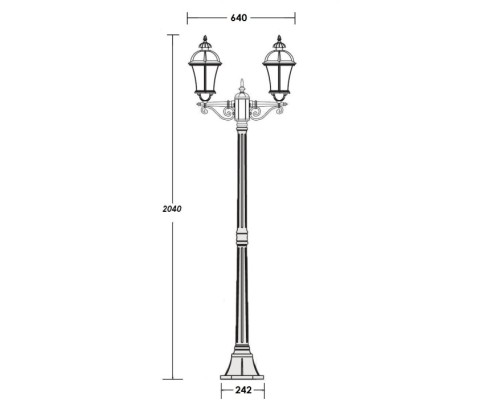 Наземный фонарь ROMA L 95208LA W Oasis Light