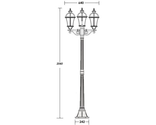 Наземный фонарь ROMA L 95208LB W Oasis Light