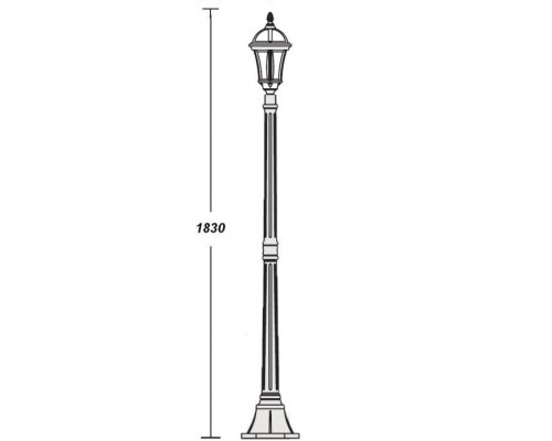 Наземный фонарь  95208S Gb Oasis Light