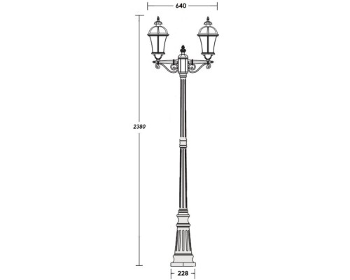 Наземный фонарь ROMA L 95209LA W Oasis Light