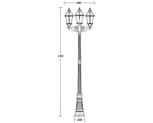 Наземный фонарь ROMA L 95209LB W Oasis Light