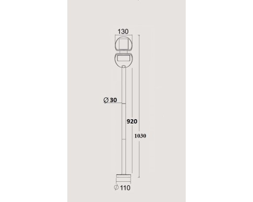Грунтовый светильник SOLAR P9011-1030 S Oasis Light
