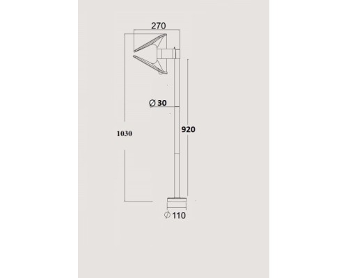 Грунтовый светильник SOLAR P9011-1030 S Oasis Light