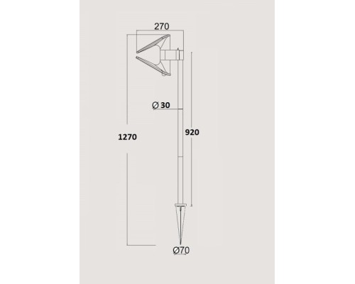 Грунтовый светильник SOLAR P9011-1030 Spike S Oasis Light