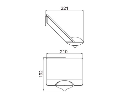 Уличный консольный светильник  P9013 S Oasis Light