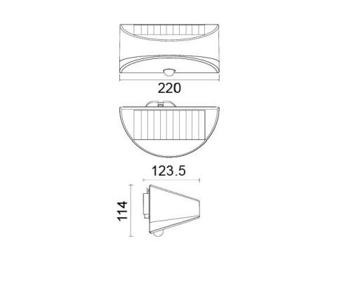Настенный светильник уличный  P9015 S Oasis Light
