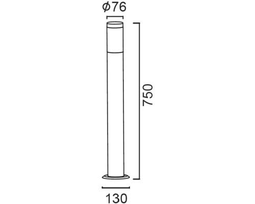 Наземный светильник INOX  LED ST0082-750 SS Oasis Light