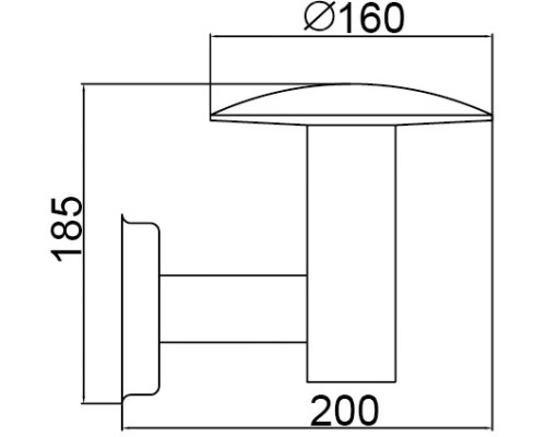 Настенный светильник уличный INOX LED ST031001 SS Oasis Light