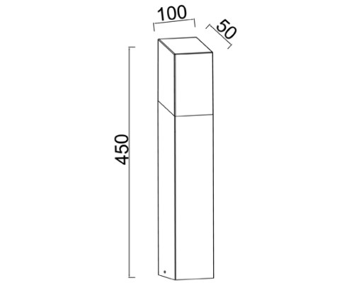 Наземный светильник INOX LED ST031052-450 SS Oasis Light