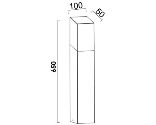 Наземный светильник INOX LED ST031052-650 SS Oasis Light