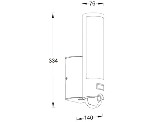 Настенный светильник уличный SECURY'LIGHT ST2671-CAM SS Oasis Light