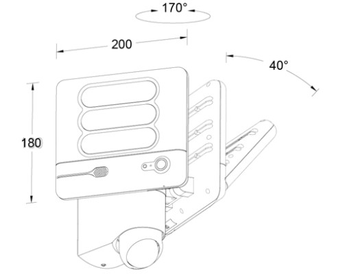 Прожектор уличный SECURY'LIGHT ST6255-CAM SS Oasis Light