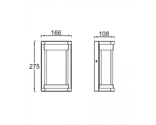 Настенный светильник уличный  W1857-3K Gb Oasis Light