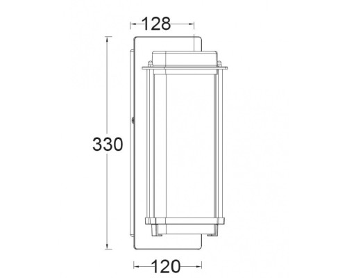 Настенный светильник уличный  W1859-3K Bl Oasis Light