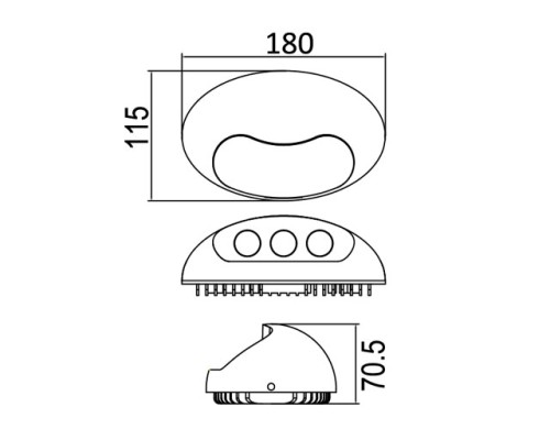 Настенный светильник уличный  W1860 S Oasis Light