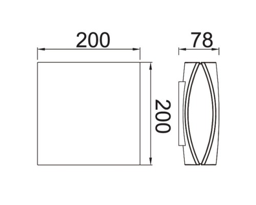 Настенный светильник уличный  W1869 S Oasis Light