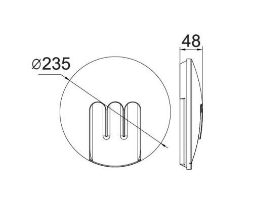 Настенный светильник уличный  W1871 S Oasis Light