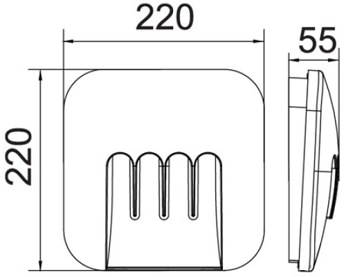 Архитектурная подсветка SIDNEY LED W1872 Gr Oasis Light