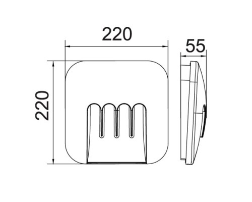 Настенный светильник уличный  W1872 S Oasis Light