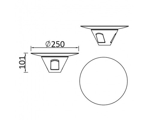 Настенный светильник уличный  W1875 S Oasis Light